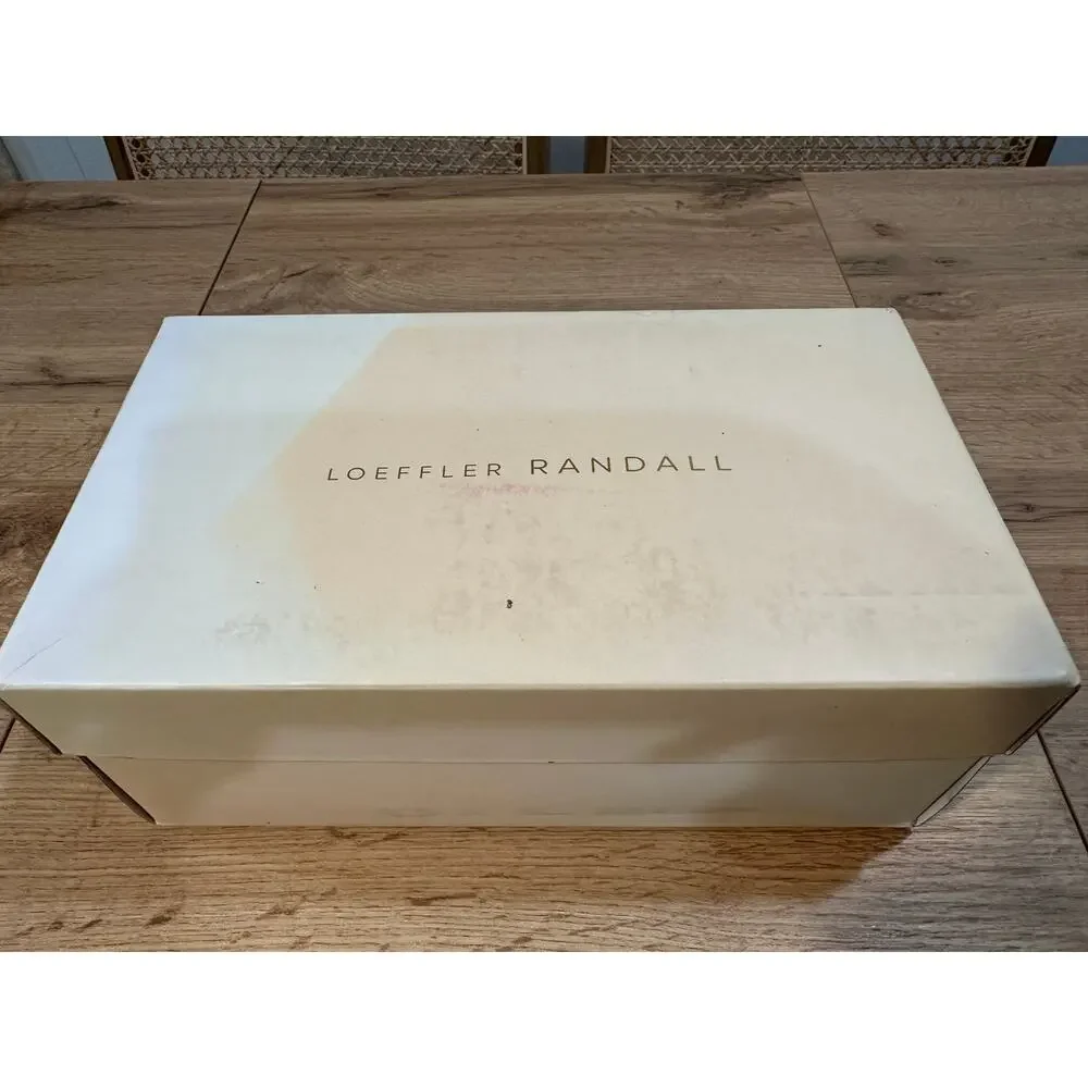 Loeffler Randall Penny Gold Pleated Bow Heel Size 6 NIB Glam Dressy Knotted Top